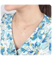 Sun Silver Necklace SPE-5597-GP